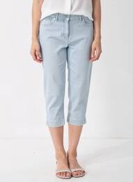 Pantacourt poches bleu ZRS TIMELESS femme
