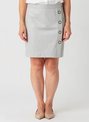 Jupe courte coupe droite gris AIRFIELD femme
