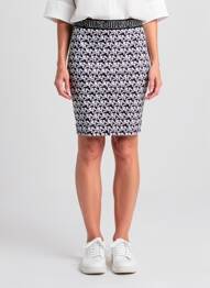 Jupe courte coupe droite noir MARC CAIN femme