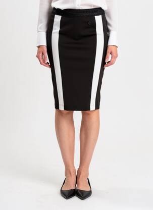 Jupe mi-longue taille élastique noir SPORTALM femme