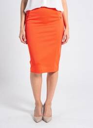 Jupe mi-longue taille élastique orange SPORTALM femme