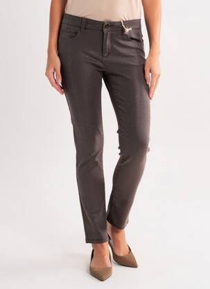 Pantalon slim poches gris MAY LADY femme