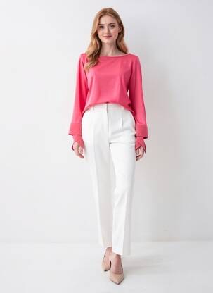 T-shirt manches longues manches longues rose LUISA CERANO femme