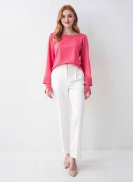 T-shirt manches longues manches longues rose LUISA CERANO femme