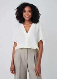 Blouse manches 3/4 manches 3/4 beige SEMICOUTURE femme