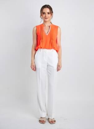 Blouse légère et transparente sans manche orange SPORTALM femme