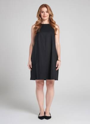 Robe courte sans manche sans manche noir WEEKEND MAXMARA femme
