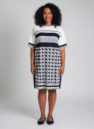 Robe courte manches courtes manches courtes noir MARC CAIN femme