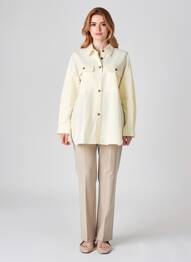 Tunique manches longues col chemisier jaune WEEKEND MAXMARA femme