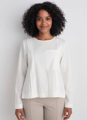 Top stretch manches longues beige HIGH femme