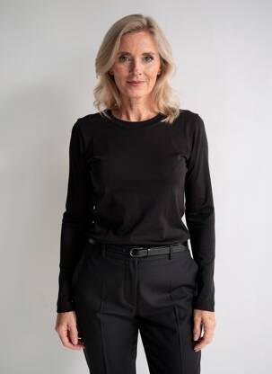 T-shirt manches longues manches longues noir CLOSED femme