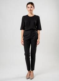 T-shirt stretch manches courtes noir CLOSED femme