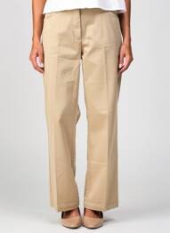 Pantalon droit stretch taille normale beige MAYJUNE femme