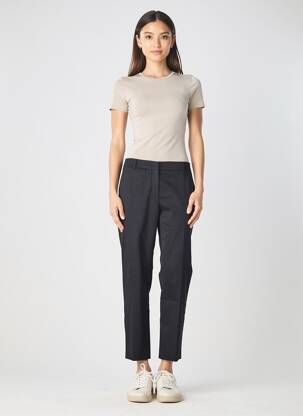 Pantalon chino tissage popeline taille normale noir WEEKEND MAXMARA femme