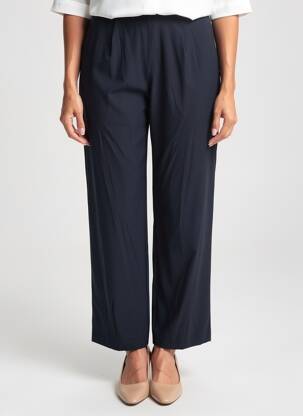 Pantalon droit stretch taille normale bleu RAFFAELLO ROSSI femme