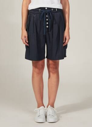 Bermuda taille élastique taille normale bleu HIGH femme