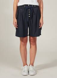 Bermuda taille élastique taille normale bleu HIGH femme