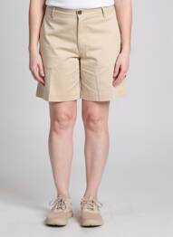 Short fermeture zippée sous rabat boutonné taille normale beige CLOSED femme