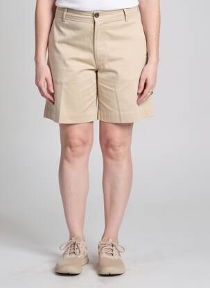 Short fermeture zippée sous rabat boutonné taille normale beige CLOSED femme