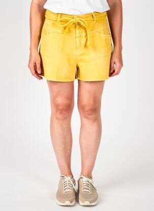 Short tissage denim taille normale jaune CLOSED femme