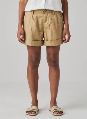 Short fermeture zippée sous rabat boutonné taille normale marron TOMMY HILFIGER femme