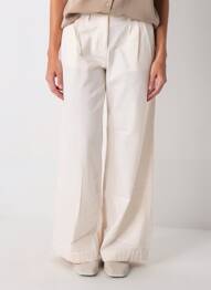 Pantalon chino tissage popeline taille normale beige FIRETRAP femme
