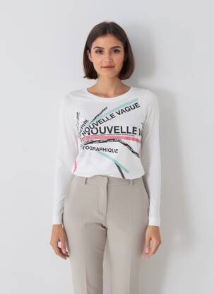 T-shirt manches longues manches longues blanc PEPE JEANS femme