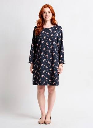 Robe courte manches longues manches longues bleu I.CODE (By IKKS) femme