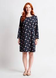 Robe courte manches longues manches longues bleu I.CODE (By IKKS) femme