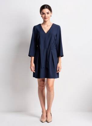 Robe courte manches longues manches longues bleu I.CODE (By IKKS) femme