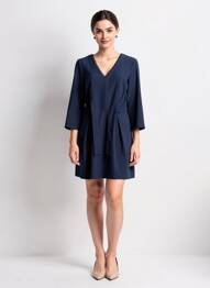 Robe courte manches longues manches longues bleu I.CODE (By IKKS) femme