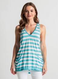 Débardeur col v sans manche bleu PEPE JEANS femme