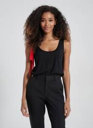 Débardeur coupe cintrée sans manche noir I.CODE (By IKKS) femme