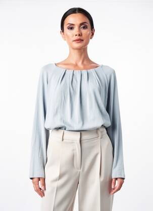 T-shirt manches longues manches longues bleu PAKO LITTO femme