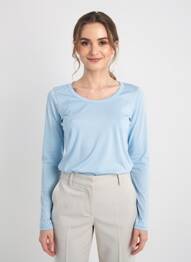T-shirt manches longues manches longues bleu PAKO LITTO femme