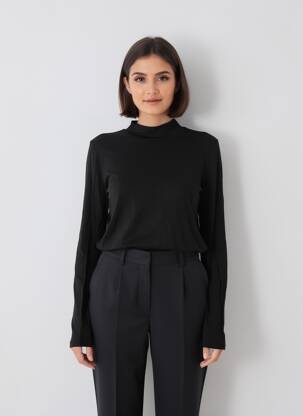 T-shirt manches longues manches longues noir DDP femme