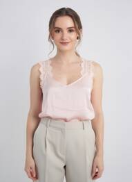 Top stretch sans manche rose MEISÏE femme