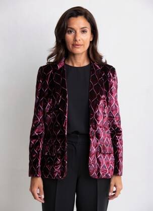 Blazer poches violet STORIATIPIC femme