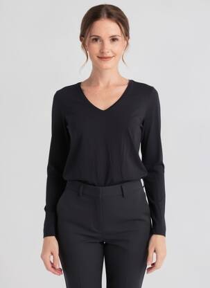 T-shirt manches longues manches longues noir ZILCH femme