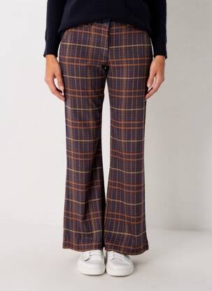 Pantalon flare taille à pinces taille haute violet CLOUD9 femme