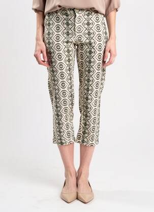 Pantalon 7/8 stretch taille normale beige STORIATIPIC femme