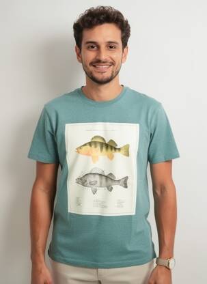 T-shirt coupe droite manches courtes bleu WHITE STUFF homme