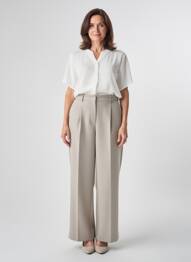 Blouse manches courtes manches courtes blanc PLURIELLES femme