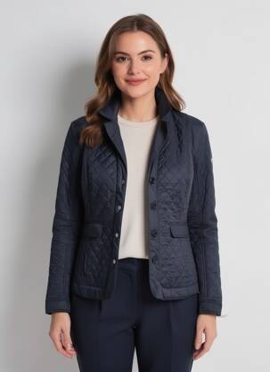 Doudoune manches longues sans capuche bleu CANASPORT femme