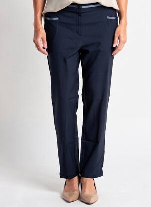 Pantalon droit stretch taille normale bleu TELMAIL femme