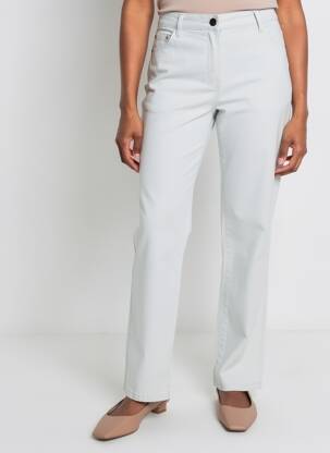 Pantalon droit stretch taille normale gris TONI femme