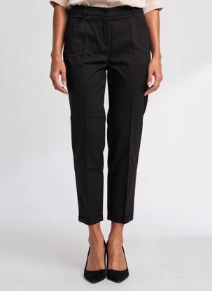 Pantalon 7/8 stretch taille normale noir TONI femme