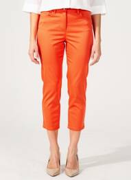 Pantalon 7/8 stretch taille normale orange TONI femme