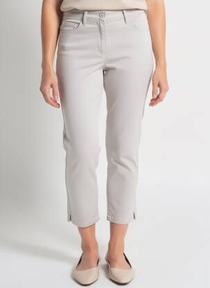 Pantalon 7/8 stretch taille normale beige TONI femme