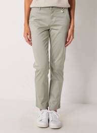Pantalon chino tissage popeline taille normale vert C'EST BEAU LA VIE femme